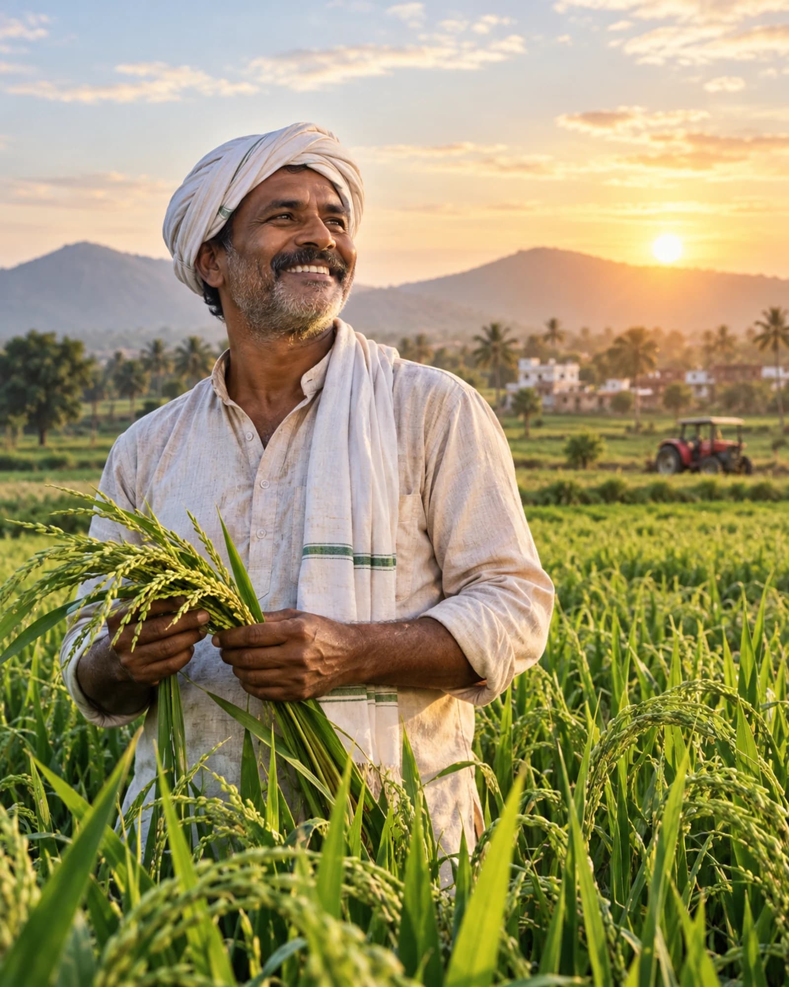 Farmer in the field with GONA Farming