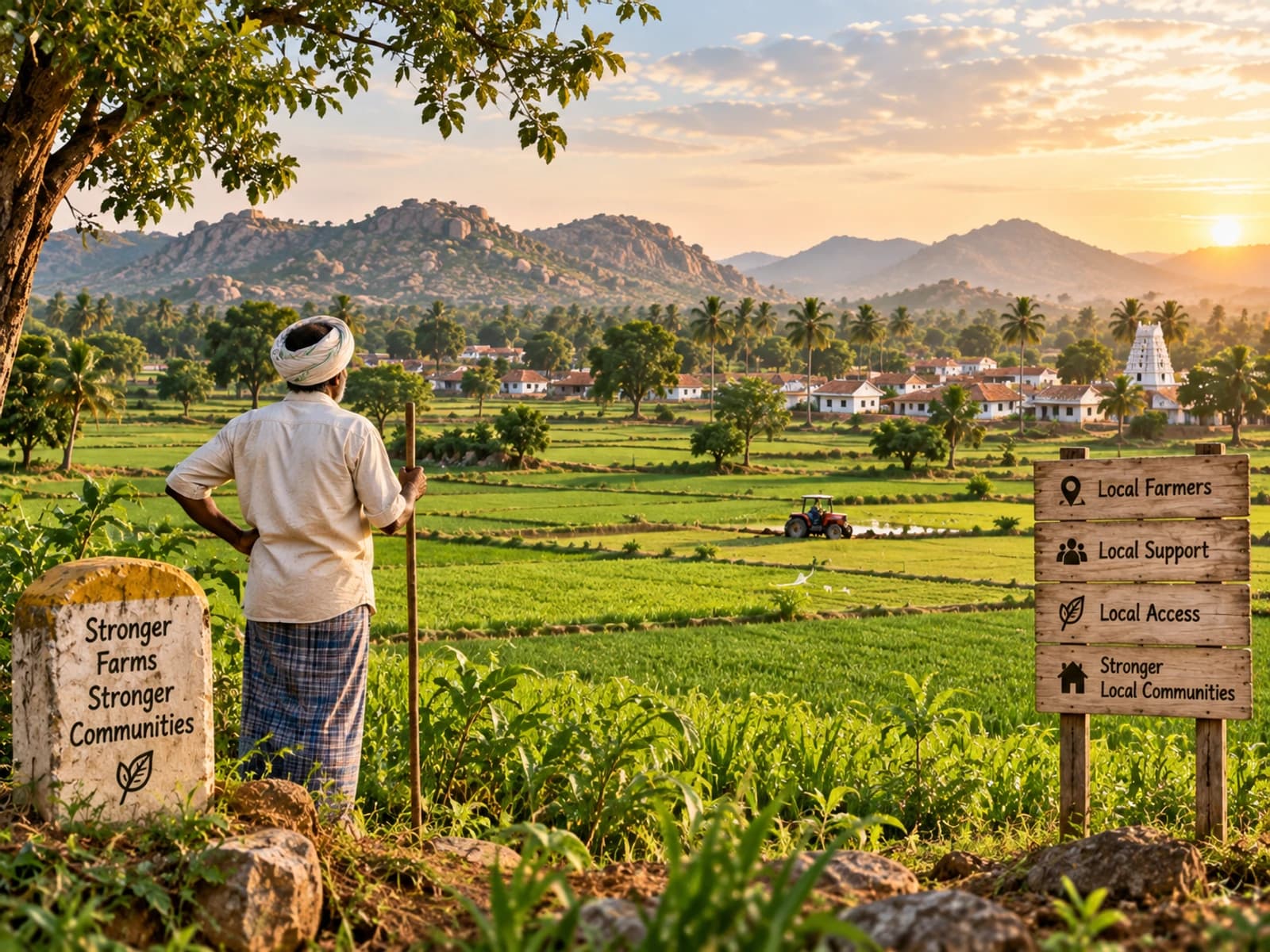 Local agricultural landscape and farming context