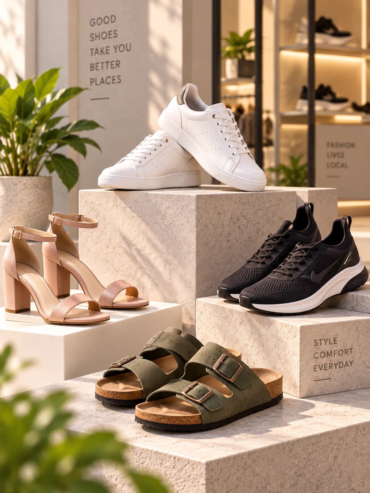 Footwear editorial crop
