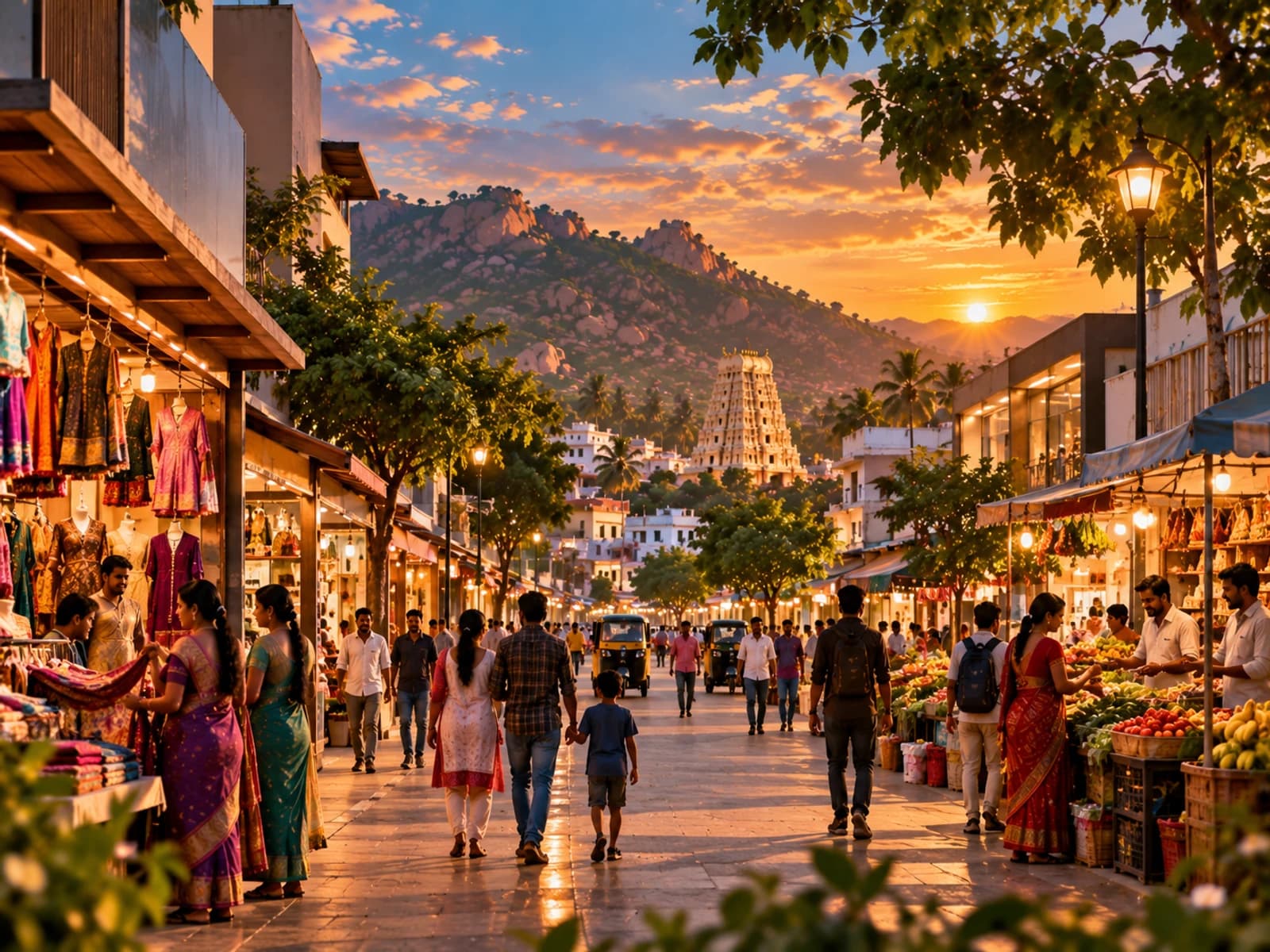 Local business street with shops and community visibility